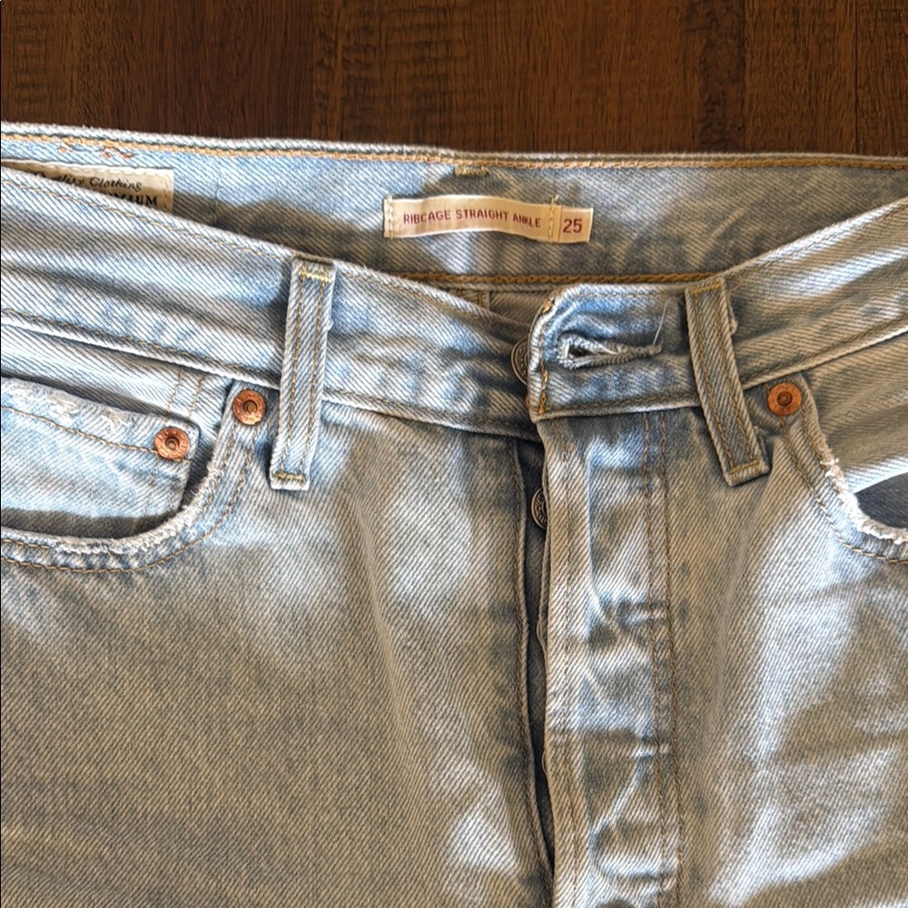 Levi's Blue Slim Straight Jeans Classic Denim